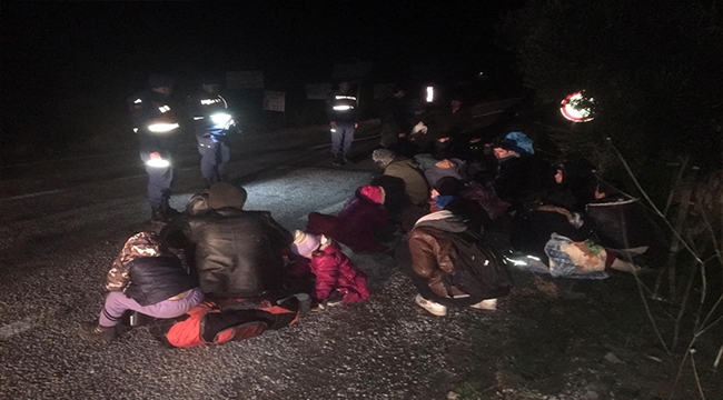 ÇANAKKALE'DE 31 MÜLTECİ YAKALANDI