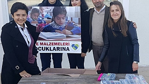 Kırtasiye malzemeleri köy çocuklarına