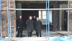 Başsavcı ve Baro Başkanı Adalet Sarayı inşaatında incelemelerde bulundular