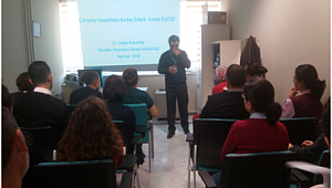  Çalışma hayatında kadın erkek fırsat eşitliği eğitimi yapıldı