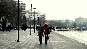 Çanakkale'de yazdan kalma ayaz günler