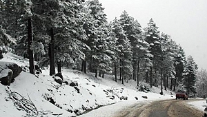Çanakkale kazdağları beyaza büründü