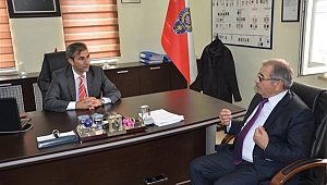 Gelibolu Belediye Başkanı Özacar'dan İçe Emniyet Müdürü Sağlam'a taziye ziyareti