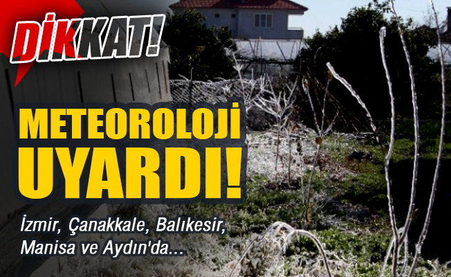 Zirai Don Riskine ve Buzlanmaya Dikkat!..