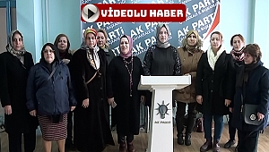Ak Partili Kadınlar Mecliste Yaşanan Olayı Kınadı