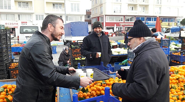 Altınok ve ekibinden esnafa çorba ikramı