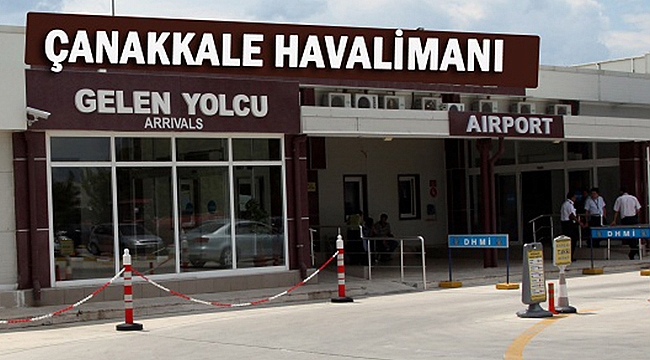Aralık Ayında Çanakkale Havalimanı'nda 10.413 Yolcuya Hizmet Verildi