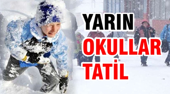 Çanakkale'de 9 ilçede Okullara kar tatili verild