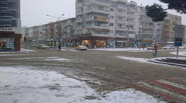Çanakkale'de Kar Etkili Oldu