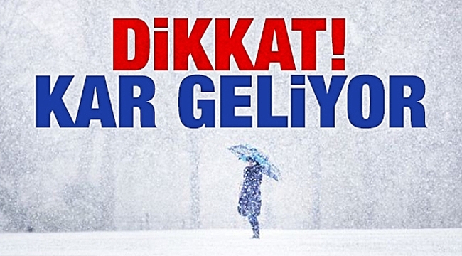 Dikkat! Meteoroloji uyardı. Çarşamba Kar geliyor.
