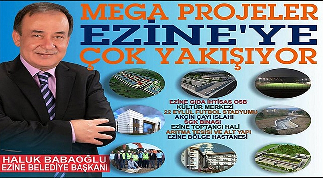 Ezine'ye yapılan yatırımlar hayat buluyor