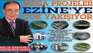 Ezine'ye yapılan yatırımlar hayat buluyor
