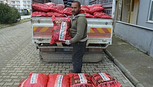 Gelibolu Belediyesi'nden yakacak yardımı
