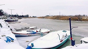 Gelibolu'da Çay Buz Tuttu