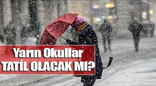 Gelibolu ve Biga'da Okullar tatil Çanakkale merkez'de ne olacak