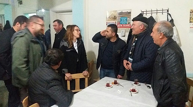 İl Başkanı Karadağ Ezine'de