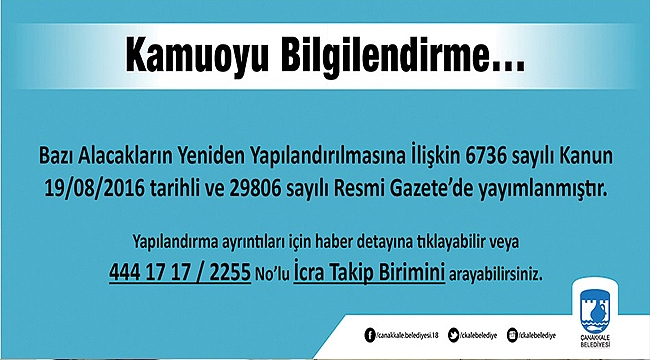 Kamuoyu Bilgilendirme…