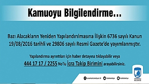 Kamuoyu Bilgilendirme…