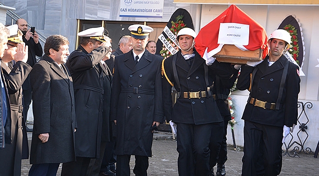 Kore Gazisi Piyade Çavuş Şakir Onay Son Yolculuğuna Uğurlandı