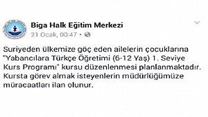 Suriyelilere, Türkçe Öğretmek İçin Eğitimciler Aranıyor!
