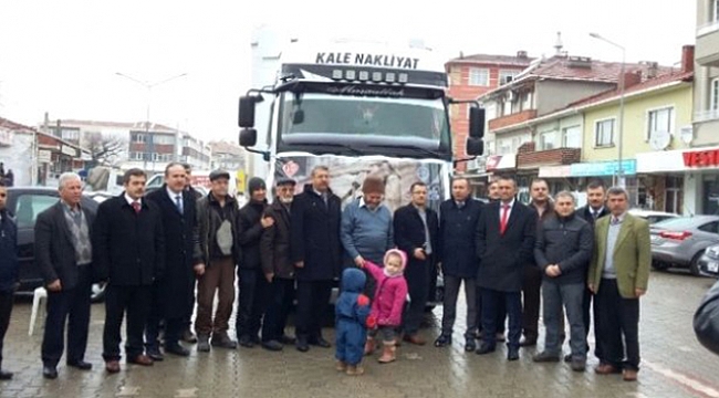 Yenice'den Halep'e 2 Tır Yardım Malzemesi Gönderildi