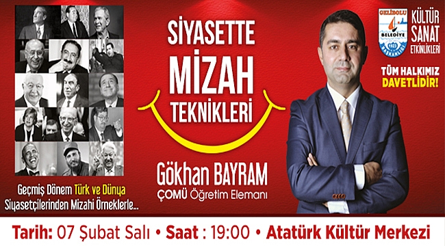 Bayram, siyasette mizahı anlatacak