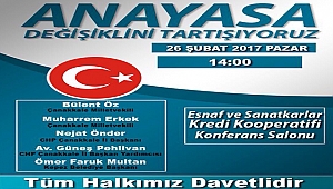 Chp Çan İlçe Örğütünden "Anayasa değişikliğini tartışıyoruz" paneli