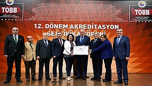 ÇTSO 5 yıldızlı hizmet belgesini yeniledi