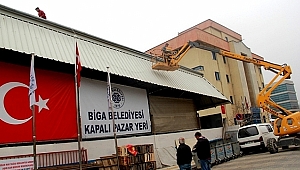 Kapalı Pazaryeri'nin çatısının sökümü başladı
