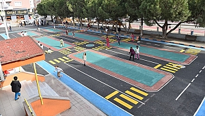 Öğrenciler İçin Trafik Eğitim Pisti Hazırlandı