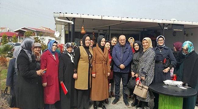 AK Partili Gider, referandum çalışmaları için Biga'da