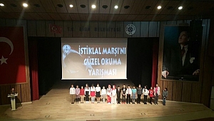 Biga'da İstiklal Marşını en güzel okuyanlar belirlendi