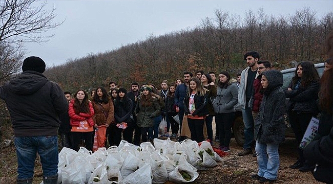 Biga Genç TEMA Topluluğu fidan dikti