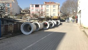 Biga'da altyapı çalışmaları...