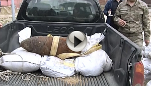 Çanakkale'de Bulunan Top Mermisi İmha Edildi