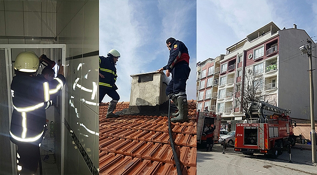 Doktor İbrahim Bodur Caddesinde Yangın Çıktı