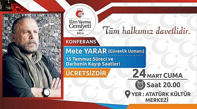 Güvenlik Uzmanı Mete Yarar Biga'da