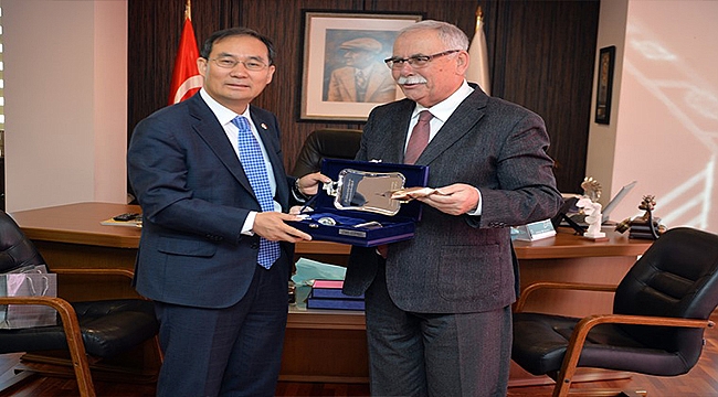Kore Cumhuriyeti Türkiye Büyükelçisi Yunsoo Cho'dan Ziyaret…