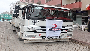 Türk Kızılay Çan Şubesi'nden Suriye'ye Yardım Kamyonu Yola Çıktı
