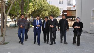 Aksoy, okul inşaatlarını inceledi