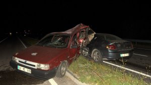 Biga'da trafik kazası; 1 yaralı