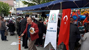 Çan Belediyesi'nden Miraç Kandilinde geleneksel gödek ikramı