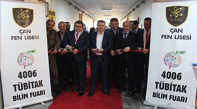 Çan Fen Lisesi 4006 Tübitak Bilim Fuarı açıldı