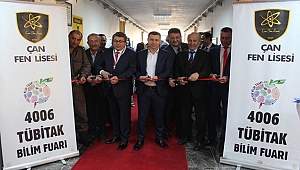 Çan Fen Lisesi 4006 Tübitak Bilim Fuarı açıldı