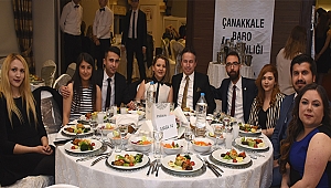 Çanakkale Barosu gala yemeğinde buluştu