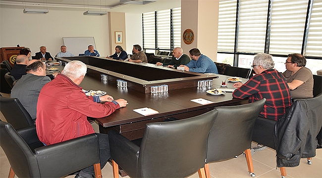 ÇTSO Yönetim Kurulu 10-11 no'lu meslek grubu üyeleri ile toplandı
