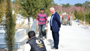 Lapseki'de alt yapı çalışmaları sürüyor