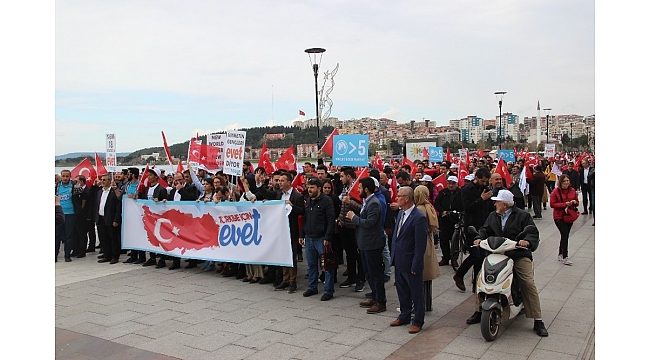 TÜGVA'dan 'Türkiye İçin Evet Yürüyüşü'