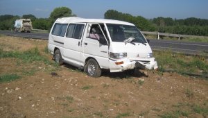 Bayramiç'te trafik kazası; 1 Yaralı