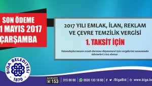 Belediyeden vergi hatırlatması